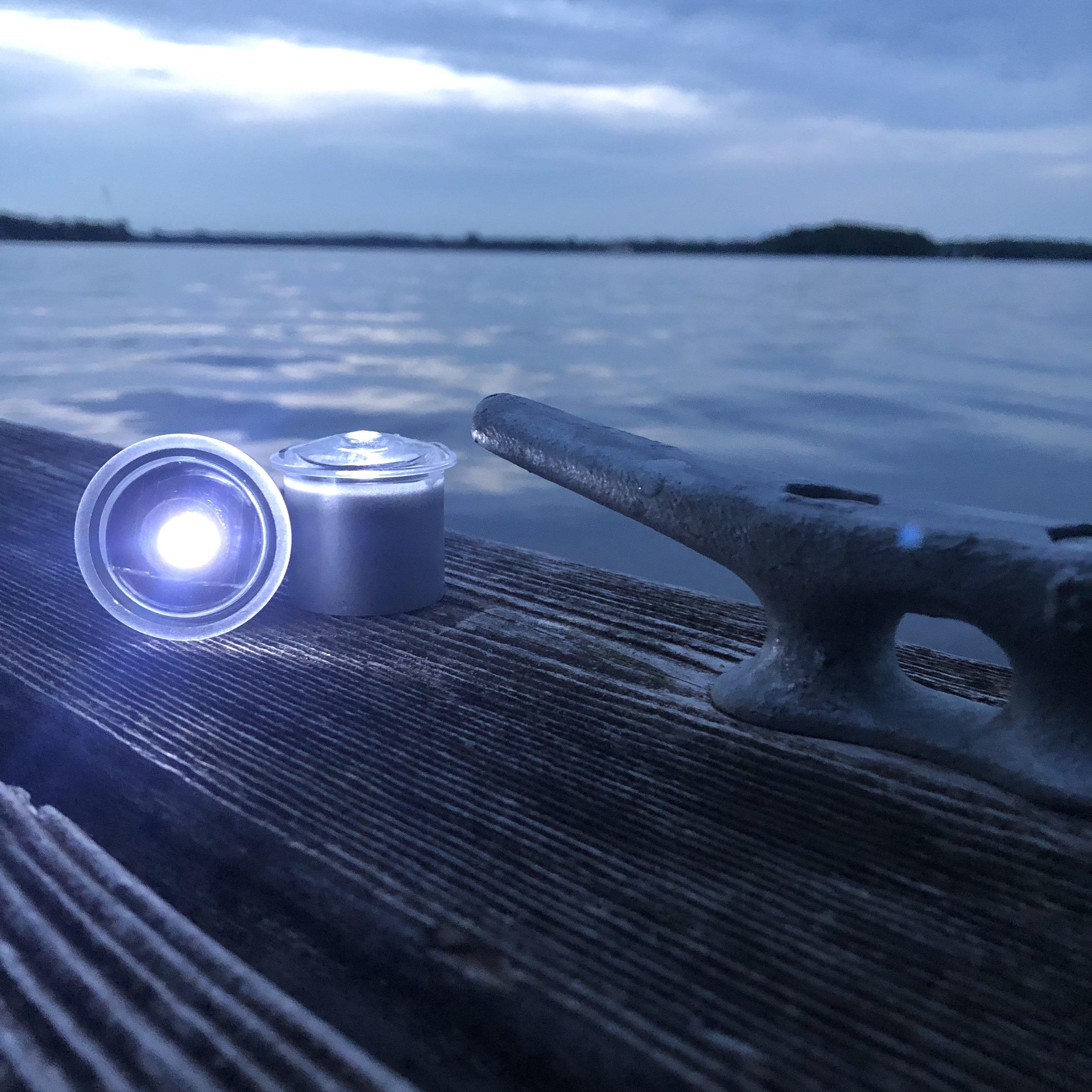 LED Dock & Deck Pods - Solar Powered Light Dots