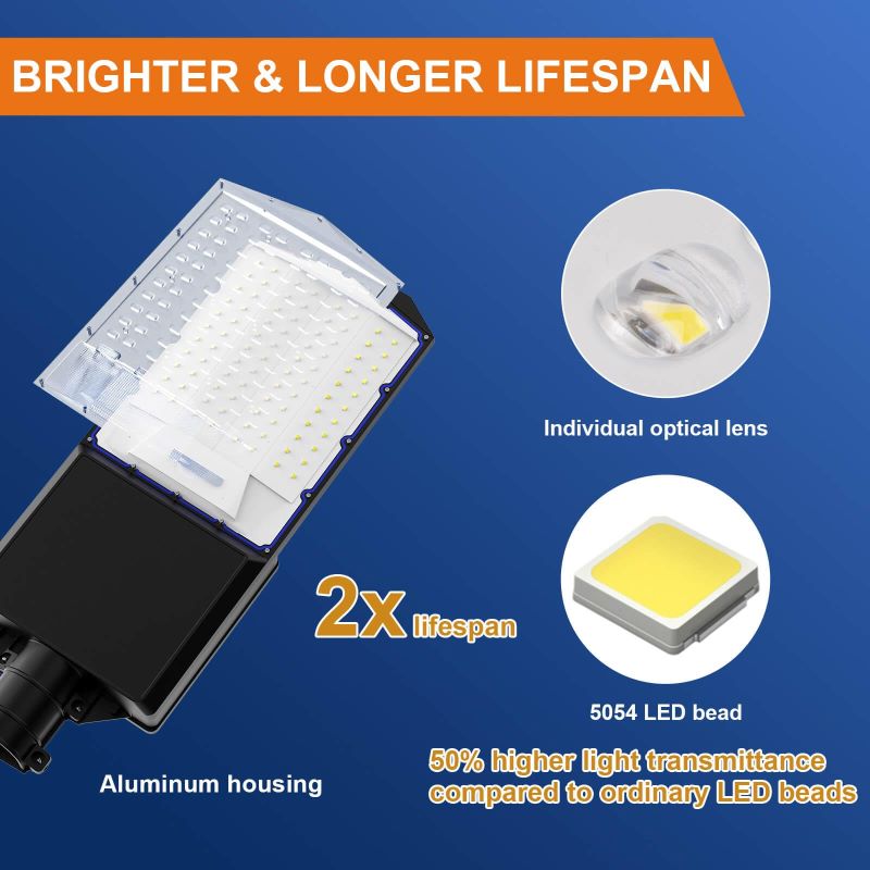 1200W solar street light with pole -30,000lumens